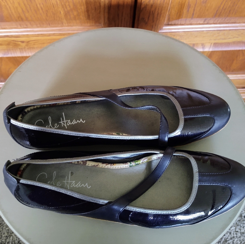 Cole Haan Black Nike Air Mary Jane Flats